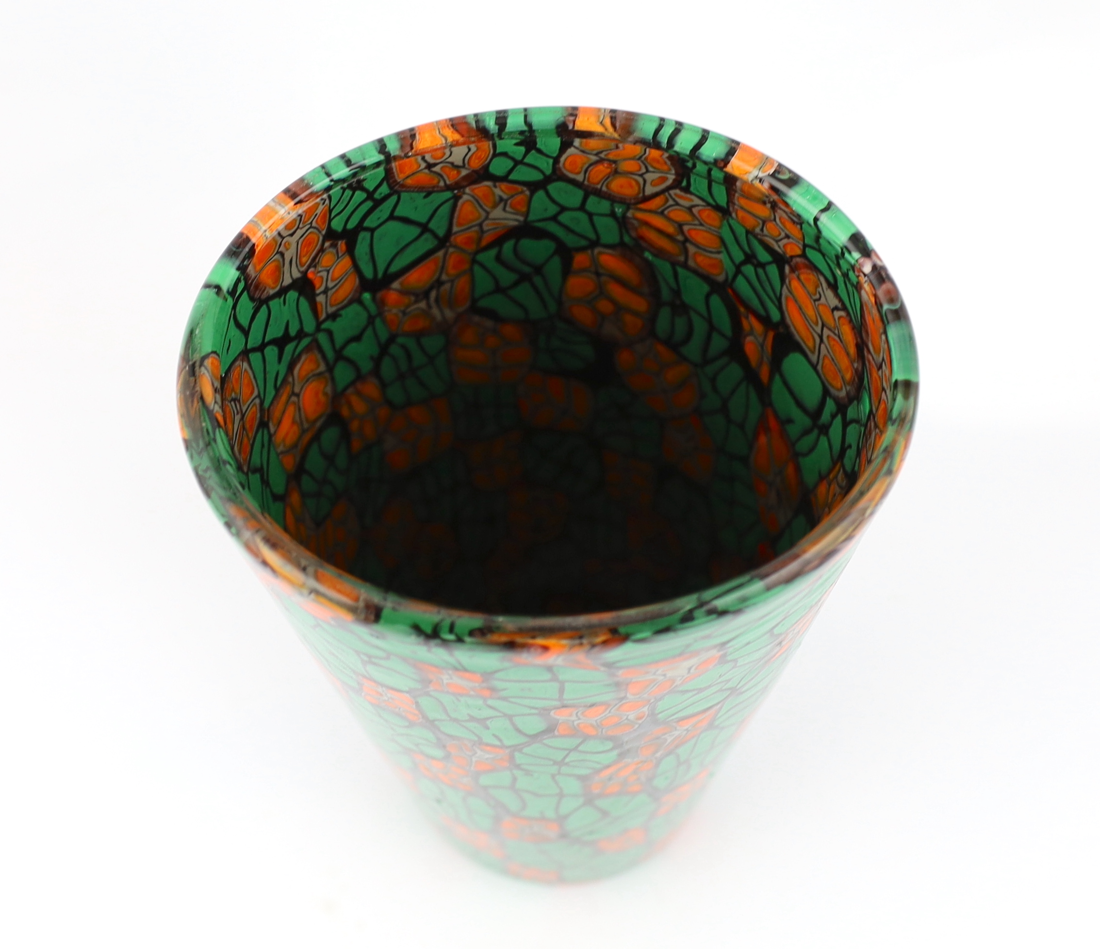 Vittorio Ferro (1932-2012), a Murano glass Murrine vase